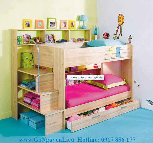 Gỗ sồi: Cách lựa chọn giường tầng  bằng gỗ sồi hợp lý an toàn cho bé