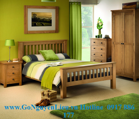 Gỗ sồi: Một số mẫu giường bằng gỗ sồi bạn không thể bỏ qua