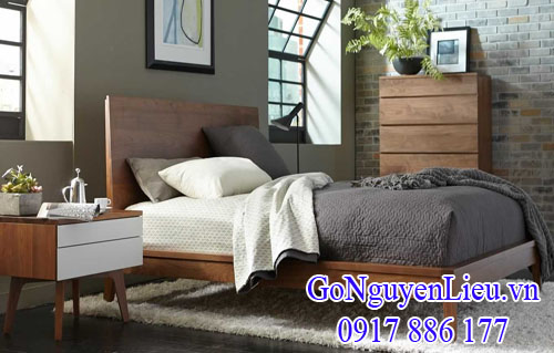 gỗ óc chó (walnut) làm giường ngũ sang trọng gỗ óc chó (walnut) làm giường ngũ sang trọng